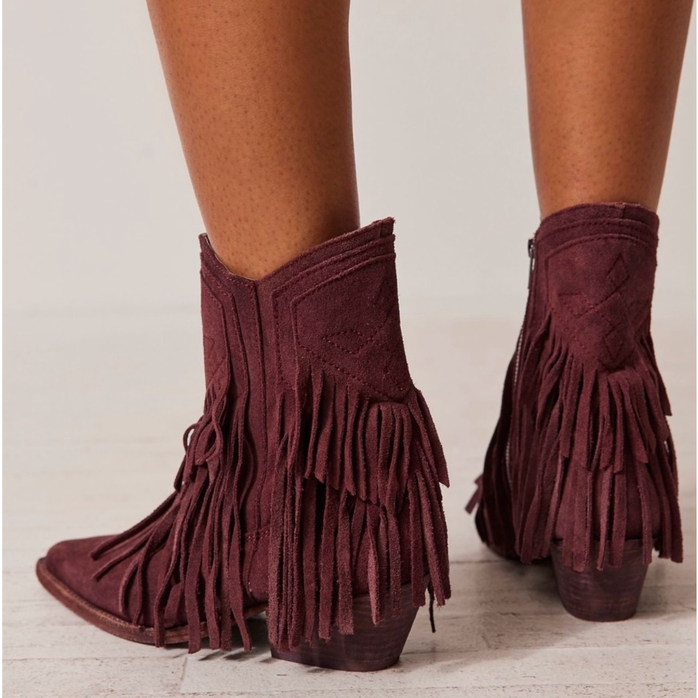 Free People Lawless Fringe Western Boot *SOLD OUT* FIG ~ Size 8 NIB